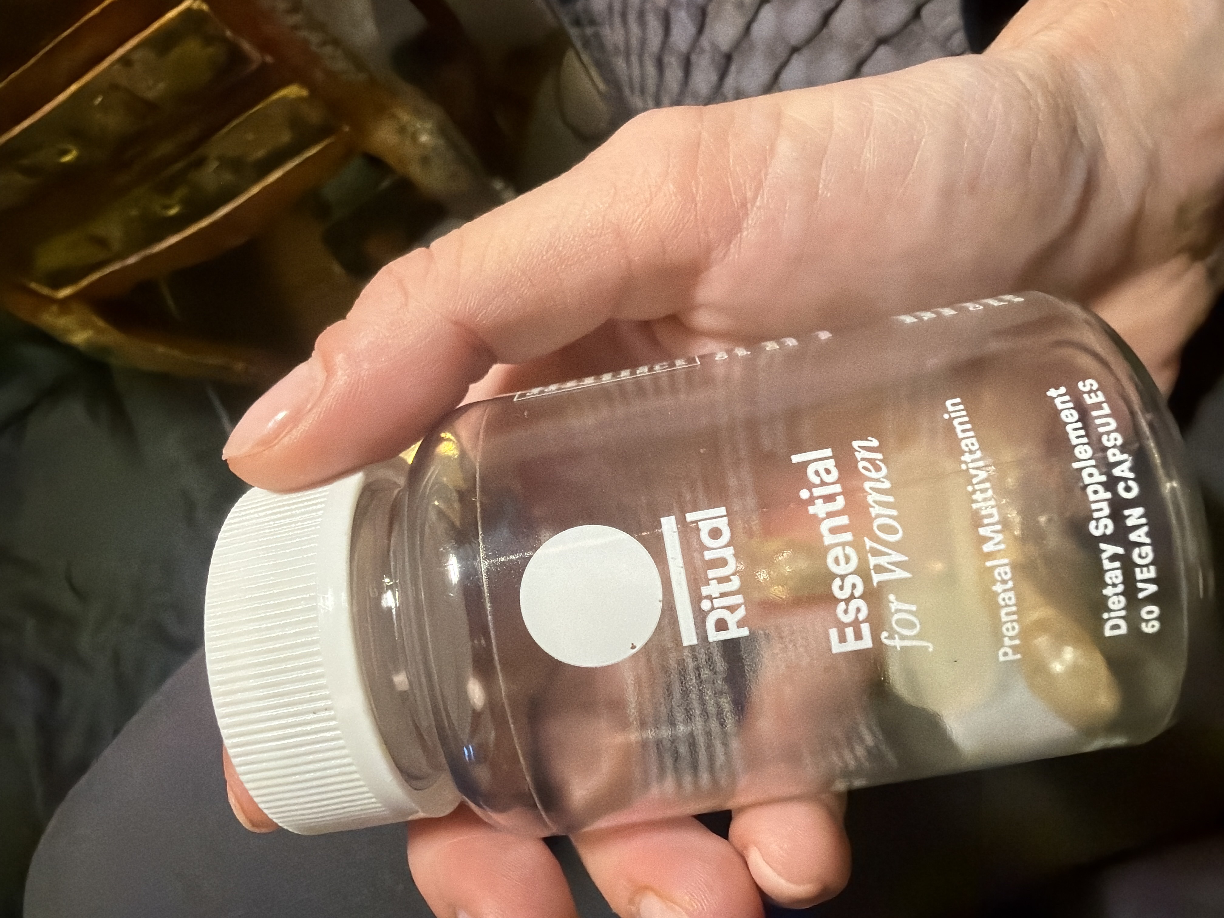 Ritual Essential for Women prenatal vitamin supplement bottle